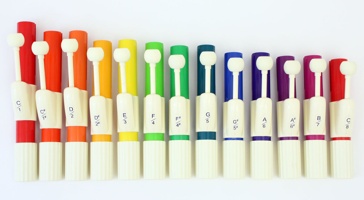CHROMA-NOTES® 13-Note Student Hand Chime Set (CNC13) – Boomwhackers