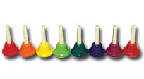 Load image into Gallery viewer, CHROMA-NOTES® 8-Note C Major Diatonic Hand Bell Set (CNHB-D)